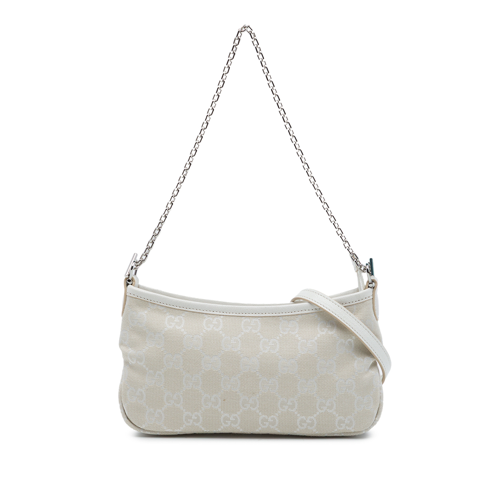 Pre-Loved Gucci Small GG Canvas Gossip Satchel